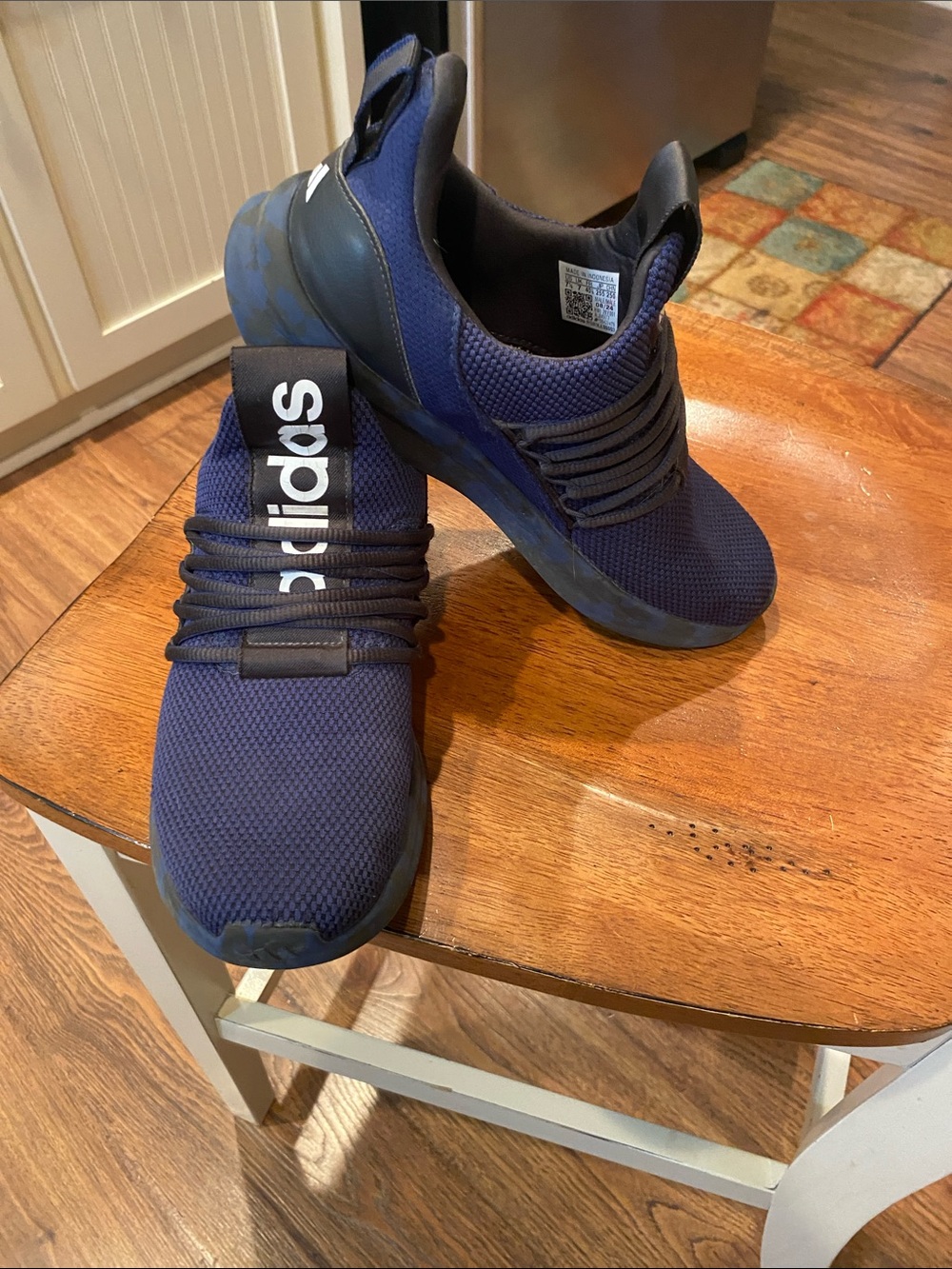 adidas Men's Navy Blue Slip-On Athletic Sneakers